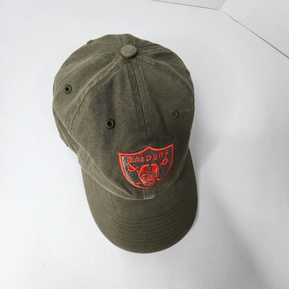 Oakland Raiders 47 Brand Strapback Adjustable Hat Cap Las Vegas OD Green NFL